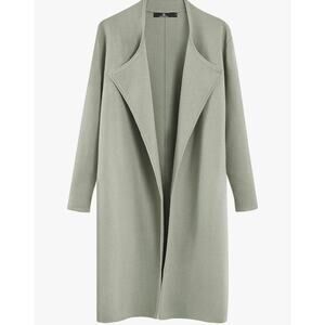 Lillusory Women’s Green Long Cardigan Sweater Size L